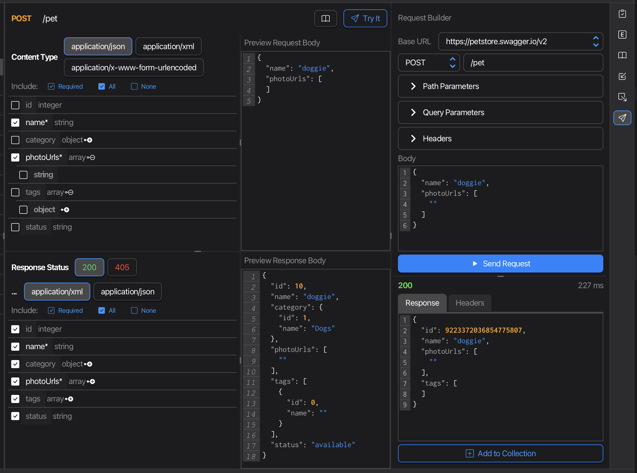 Request Builder from Spec